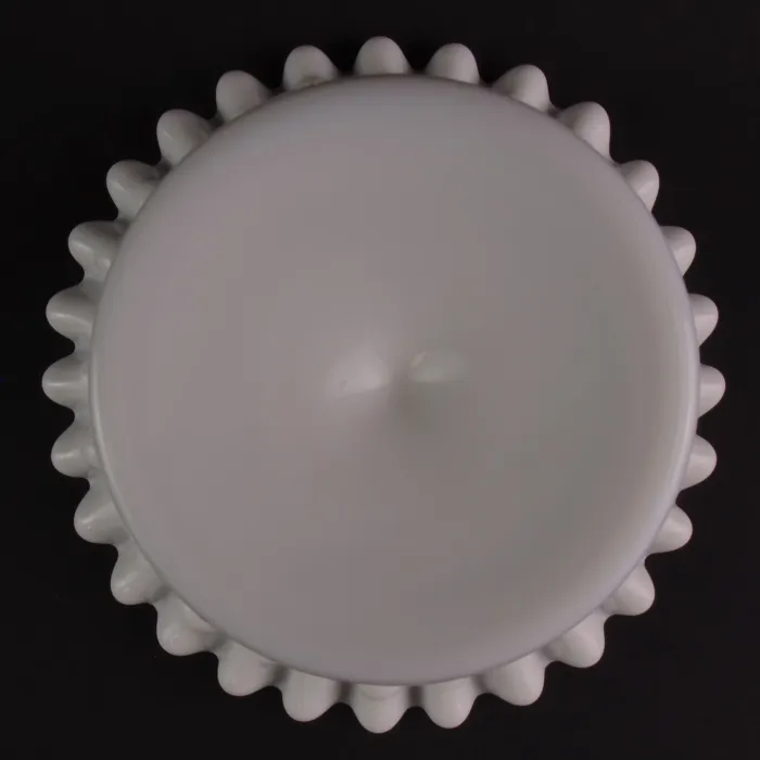 Fenton Art Glass - Hobnail Milk Glass - Peanut Compote - 5.75" Tall