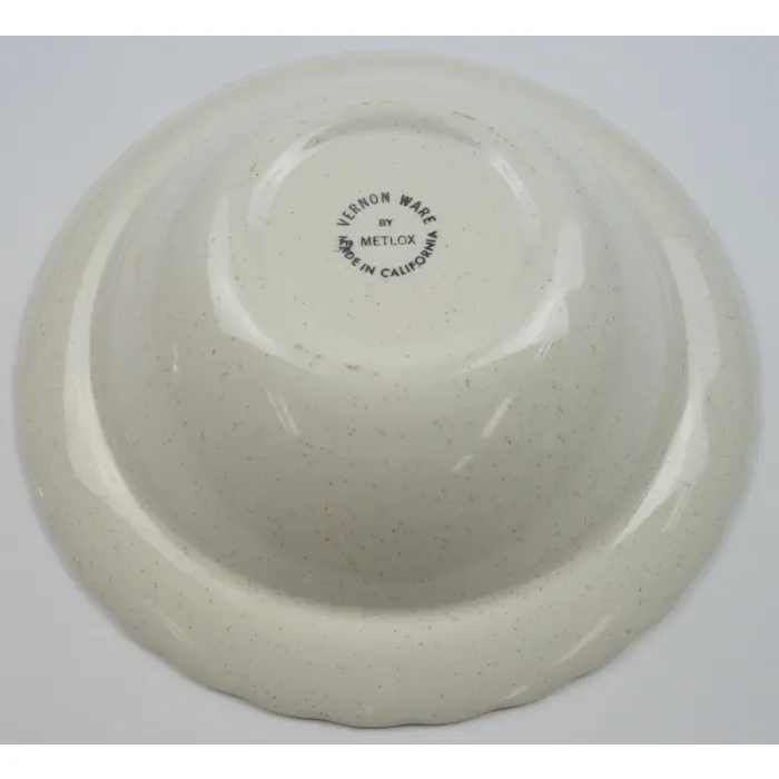Metlox Vernon Ware - True Blue Pattern - Vegetable Bowl - Hand Painted