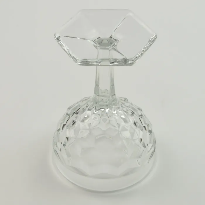 Fostoria - American Clear - Tall Sherbet / Champagne - Hexagon Base - 2056