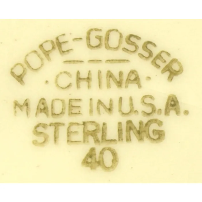 Pope Gosser - Princess Pattern - Bread & Butter Plate