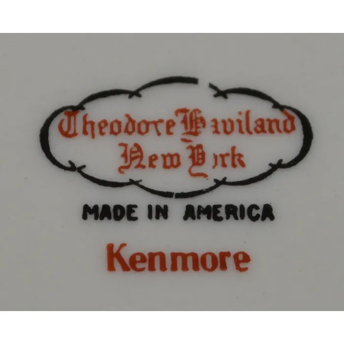 Theodore Haviland - Kenmore Pattern - Oval Vegetable Bowl - 9.625" Round