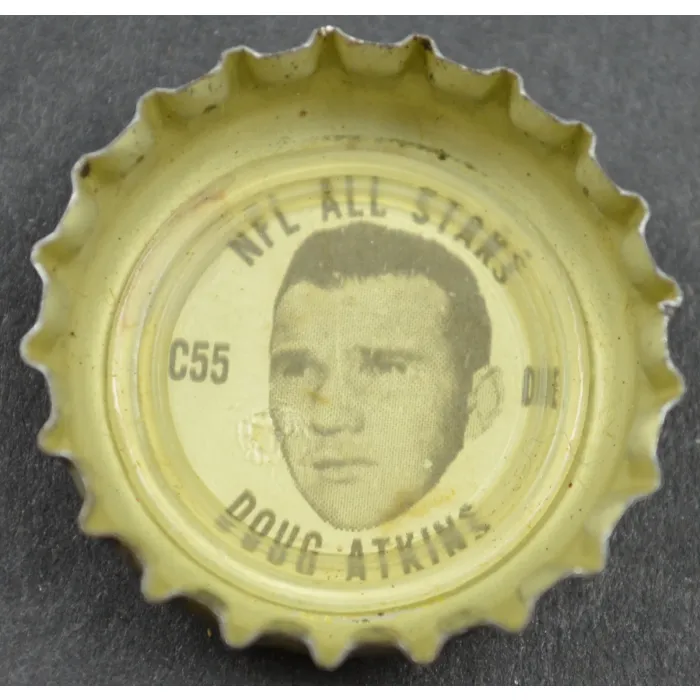 Coca Cola NFL All Stars Coke King Size Bottle Cap - Chicago Bears Doug Atkins