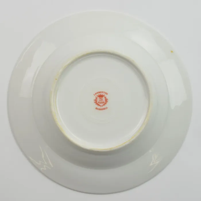 Scammell - Hotel China - Gold Floral Band - Soup Bowl