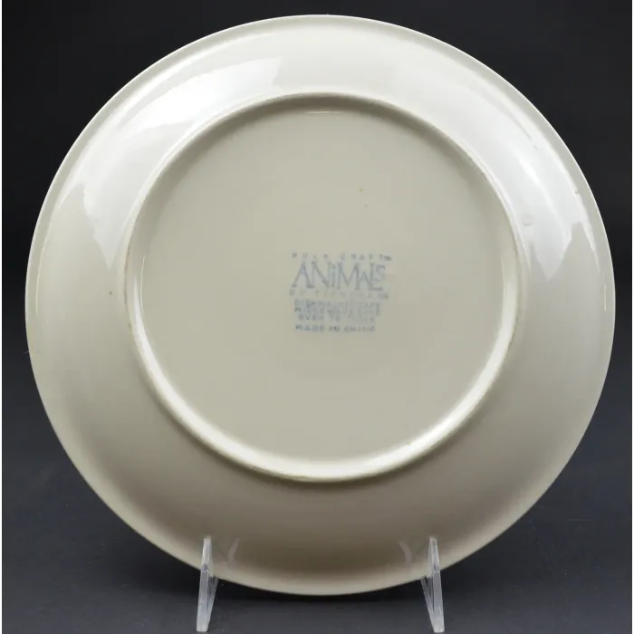 Tienshan Pottery Animals Pattern -  Rooster Dinner Plate - 10.25" Wide