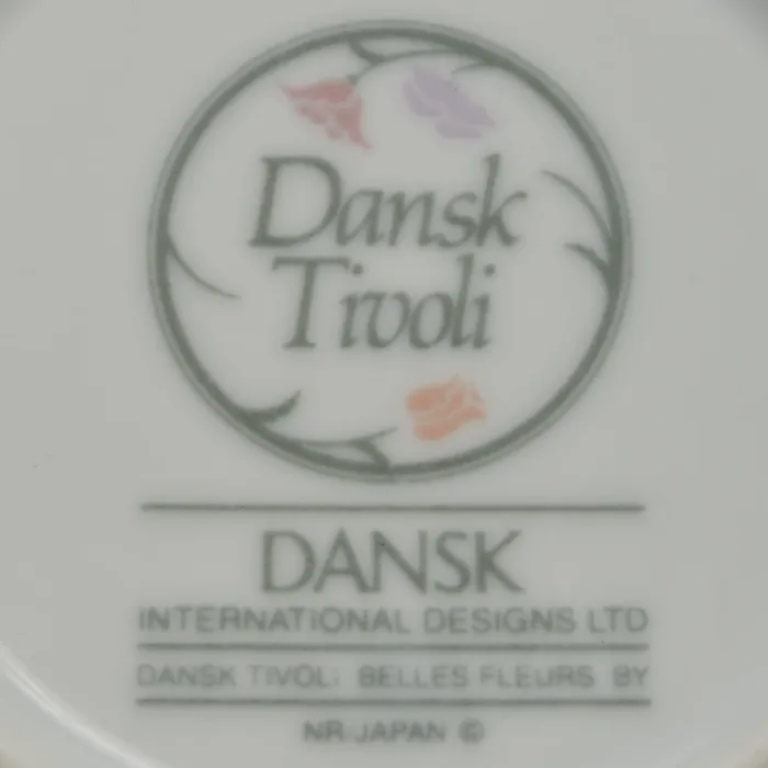 Dansk China - Belles Fleurs Gray - Flat Cup Saucer