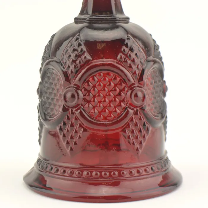 Avon Crystal - 1876 Cape Cod Ruby - Hostess Bell - 6.5" Tall