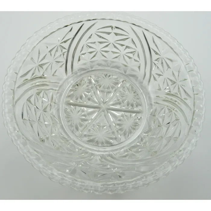 Anchor Hocking - Stars And Bars Pattern - Salad Bowl - 10.5" Round