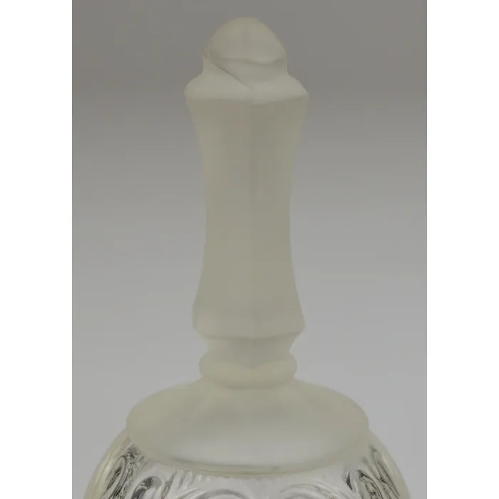 50th Anniversary Crystal Bell With Frosted Handle - 6.375" Tall