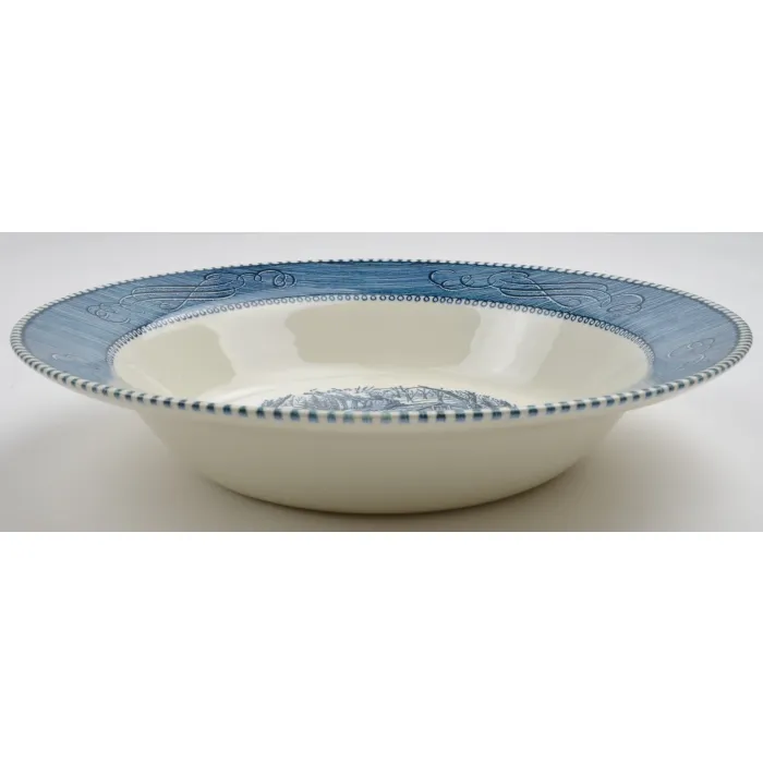 Royal - Currier & Ives Blue - Round Vegetable Bowl