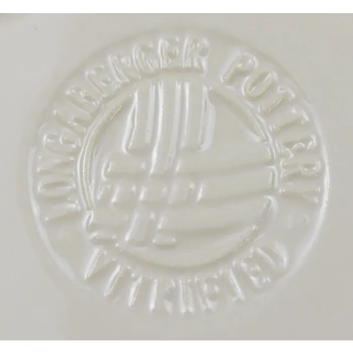 Longaberger Pottery Woven Traditions Ivory Pattern - Star Shaped Bowl