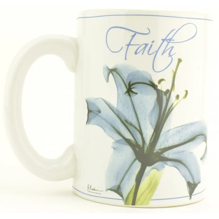 Carson Home Accents - 14 Oz. Ceramic Mug - Faith - 4.625" Tall
