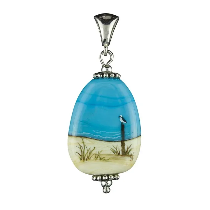 Fenton Art Glass - Pendant - Beach Horizon