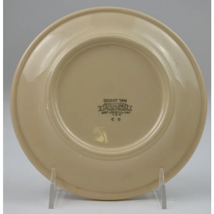 Sterling China - Desert Tan Pattern - Salad Plate - 7" Round