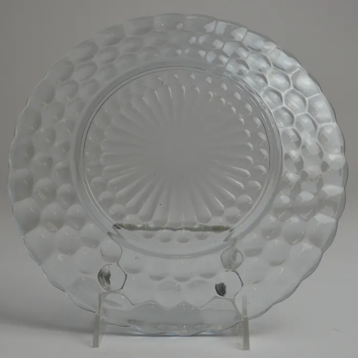 Anchor Hocking - Bubble Blue Pattern - Dinner Plater - 9.25" Round