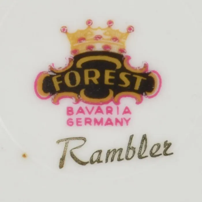 Forest China - Rambler Pattern - Bread Plate