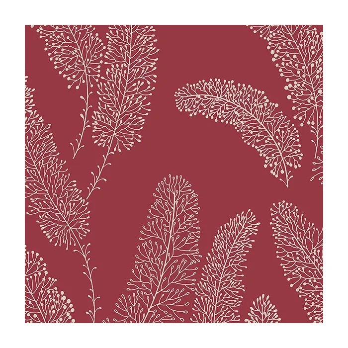 Feather Wallpaper Red Norwall Wallcovering PA34252