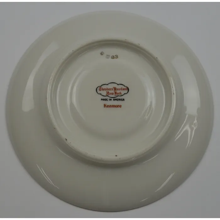 Theodore Haviland - Kenmore Pattern - Footed Cup Saucer - 5.75" Round