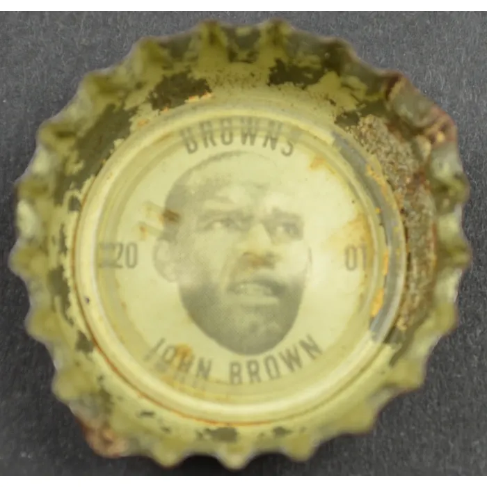 Coca Cola NFL Bottle Cap - Cleveland Browns - John Brown - Coke