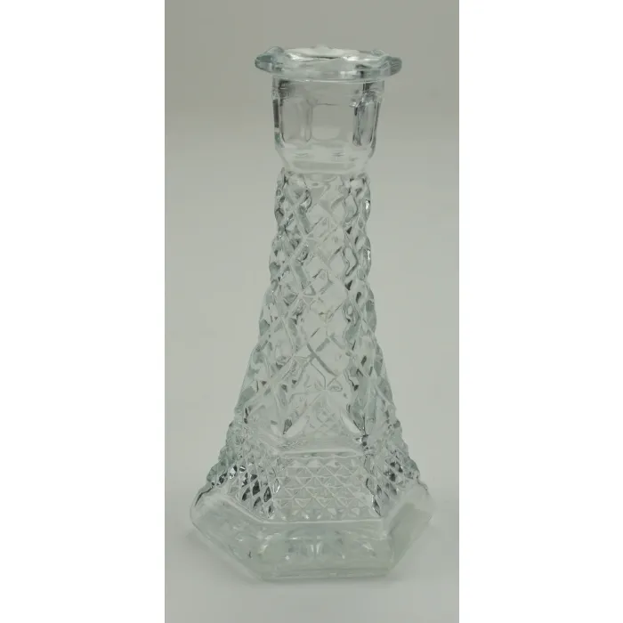 Anchor Hocking - Wexford Clear Pattern - Bud Vase - 6" Tall