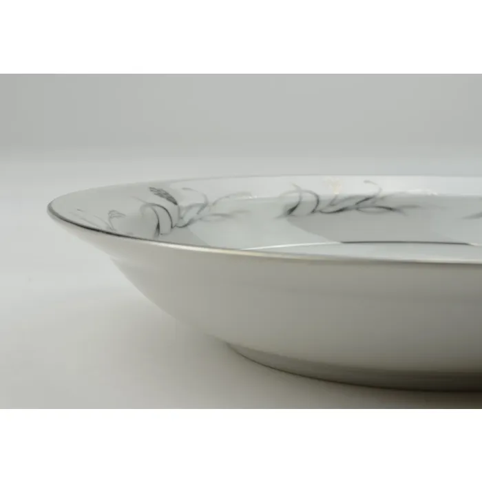 Harmony House China - Platinum Garland - Rim Soup Bowl - 3541