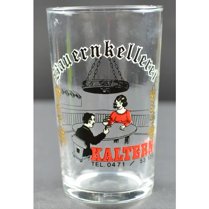 Collectible Bauernkellerei Kaltern Shot Glass - 3.25" Tall