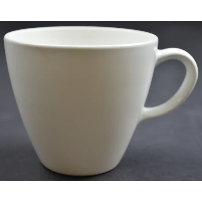 Corning - White Coupe Pattern - Flat Cup - 3" Tall