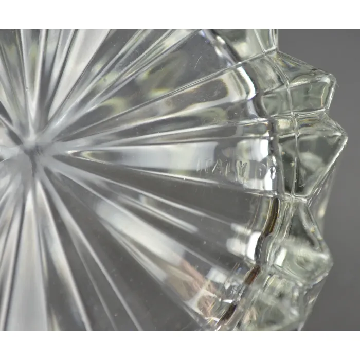 Mikasa Crystal - Wilshire Pattern - Ice Bucket With Tongs - 5.25" Tall