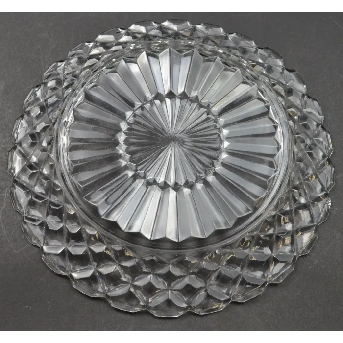 Anchor Hocking - Waterford Clear Pattern - Salad Plate - 7.25" Wide