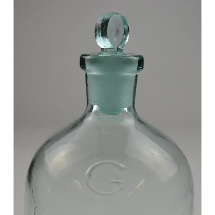 The Grassell Chemical Co. Glass Bottle With Stopper - 12.75"