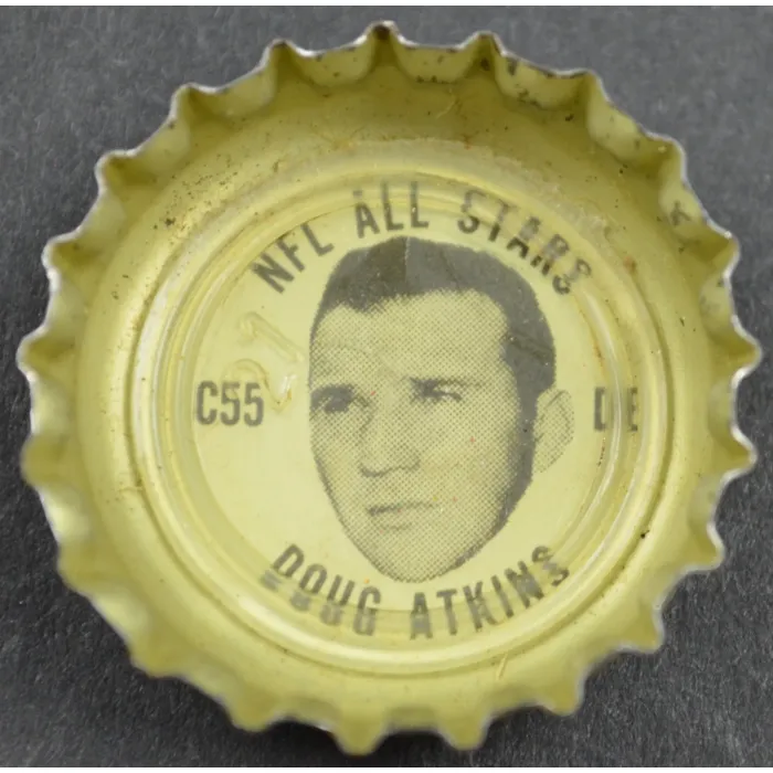 Coca Cola NFL All Stars Bottle Cap - Chicago Bears - Doug Atkins - Coke