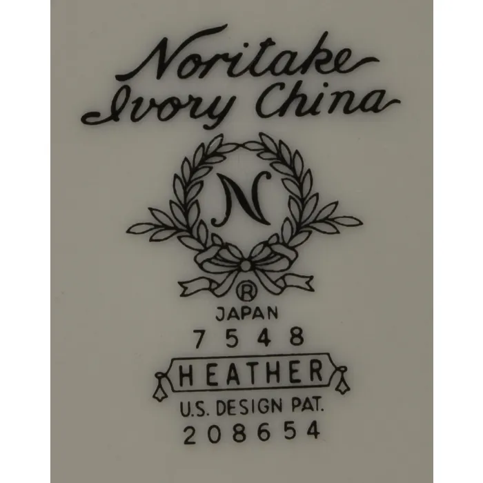 Noritake China - Bread & Butter Plate - Heather Pattern - 7548