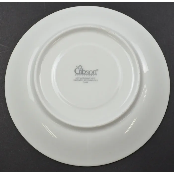 Gibson Designs - Tuxedo Gold Pattern - Flat Cup Saucer - 5.875" Wide