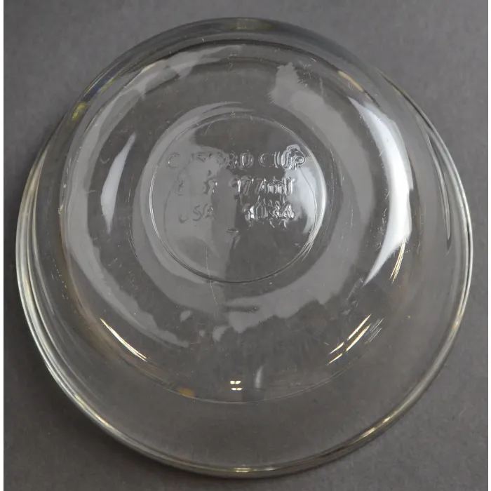 Anchor Hocking Clear Oven Basics Pattern - 6 Oz. Custard Cup - 1.875" Tall