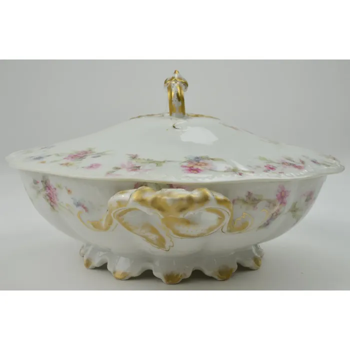 Haviland Limoges France - Round Vegetable Bowl With Lid