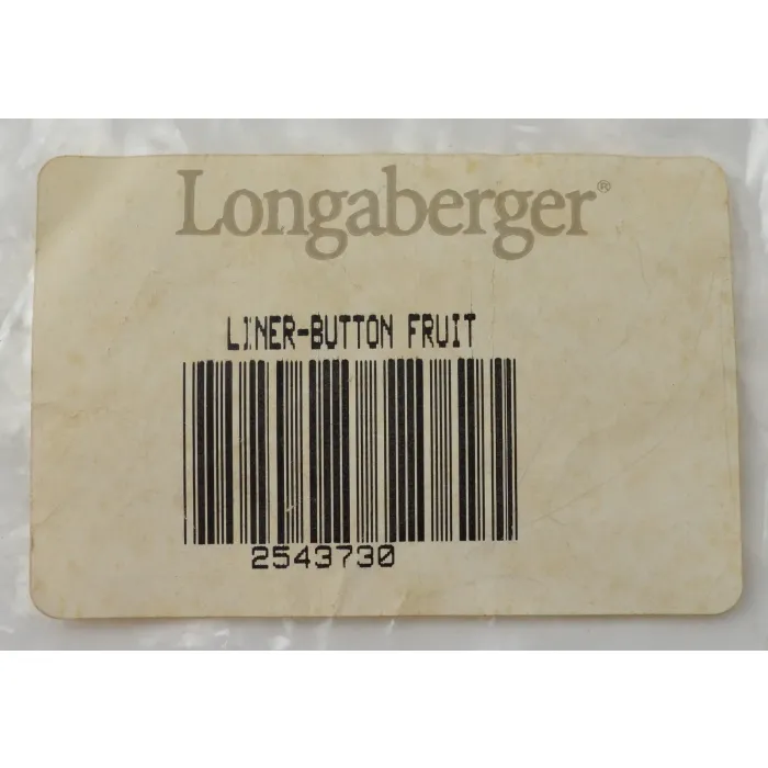 Longaberger Fruit Basket Liner - Fruit Pattern