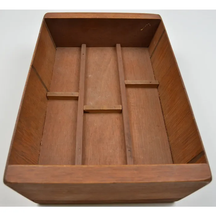 Vintage Handmade Divided Storage Box - 11" Long