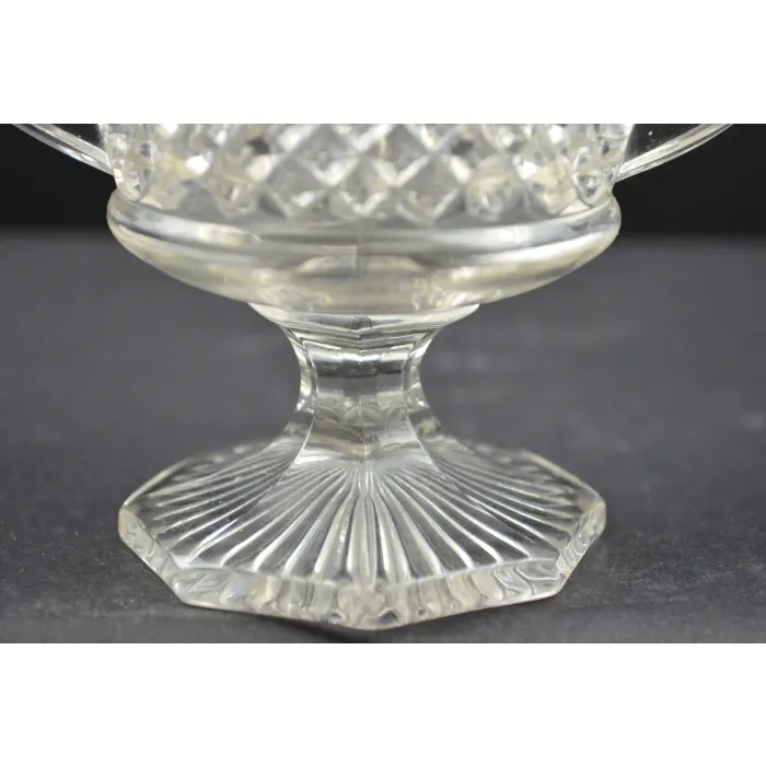 Westmoreland Glass - English Hobnail Pattern - Footed Open Sugar - 4.25" Tall