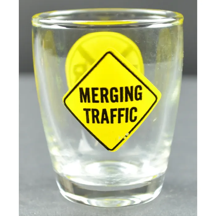 Merging Traffic - RR - Shot Glass - 2.5" Tall