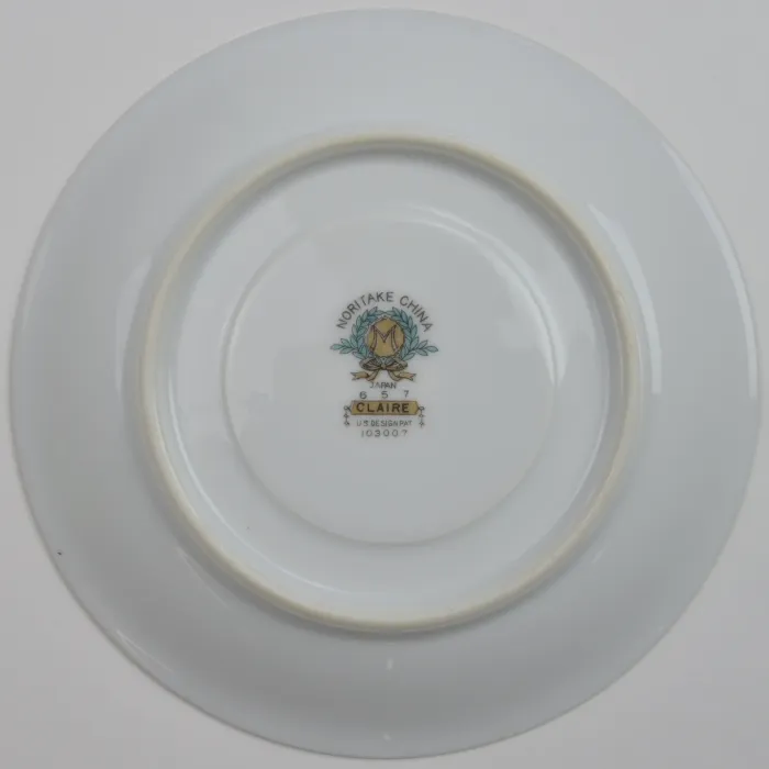Noritake China - Footed Cup Saucer - Claire Pattern - 657