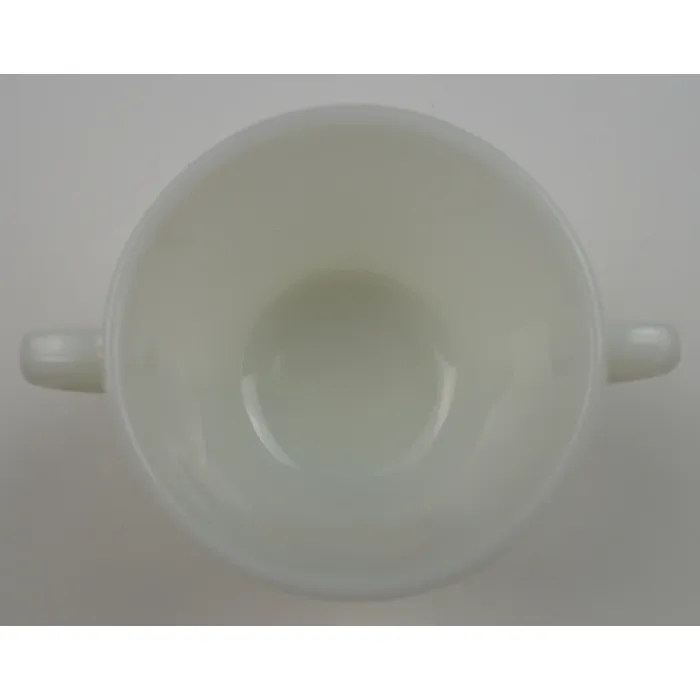 Anchor Hocking Glass Fire King Open Sugar - Fleurette Pattern