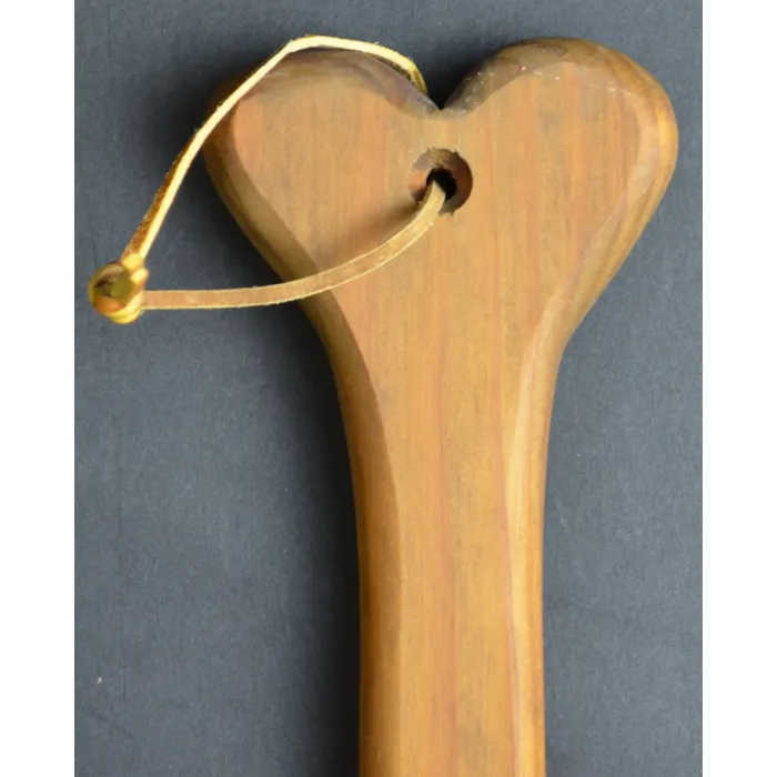 Wooden Heart Design Wall Paddle With Heart Shape Handle - 30" Tall