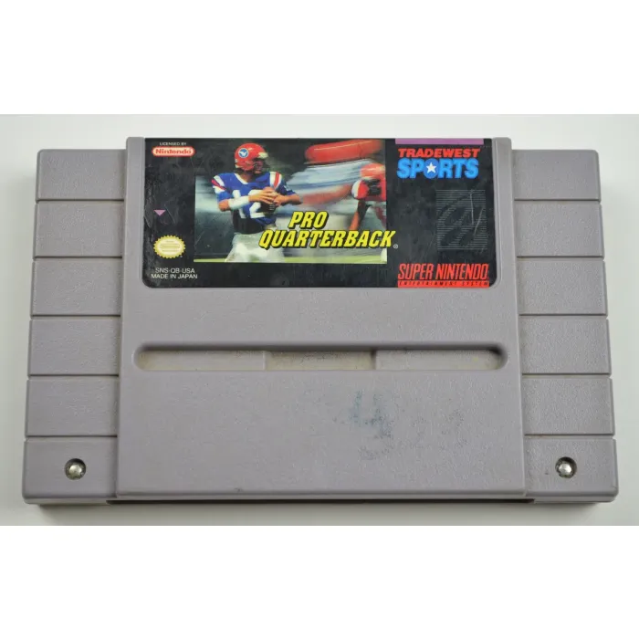 Super Nintendo (SNES) Game - Pro Quarterback - Football - Tradewest Sports 1992