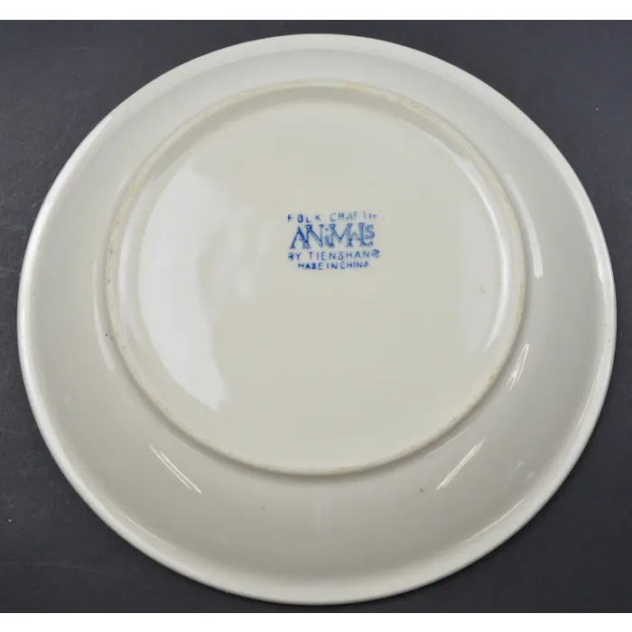 Tienshan Pottery Animals Pattern -  Goose Salad Plate - 7.625" Wide