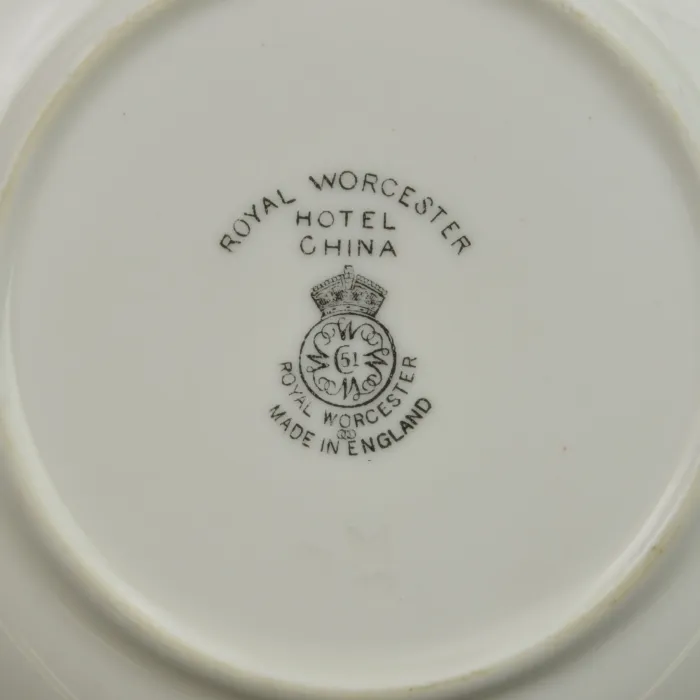 Royal Worcester - Hotel China - Soup Bowl - Made In England