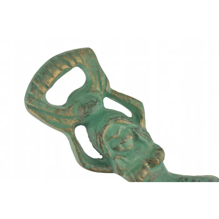 Mermaid Bottle Opener - Green With Bronze Accents - 7.25" Long
