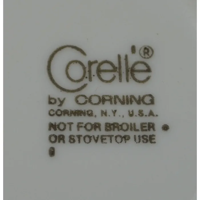 Corning - Corelle - Butterfly Gold Pattern - Flat Cup Saucer - 6.25" Round