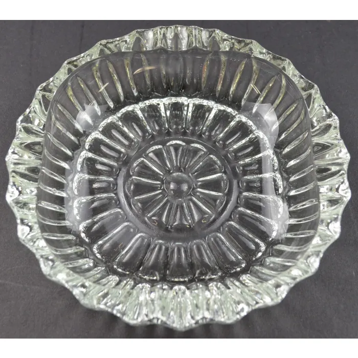 Pasari Indonesia - Clear Glass Ashtray - 5.375" Wide