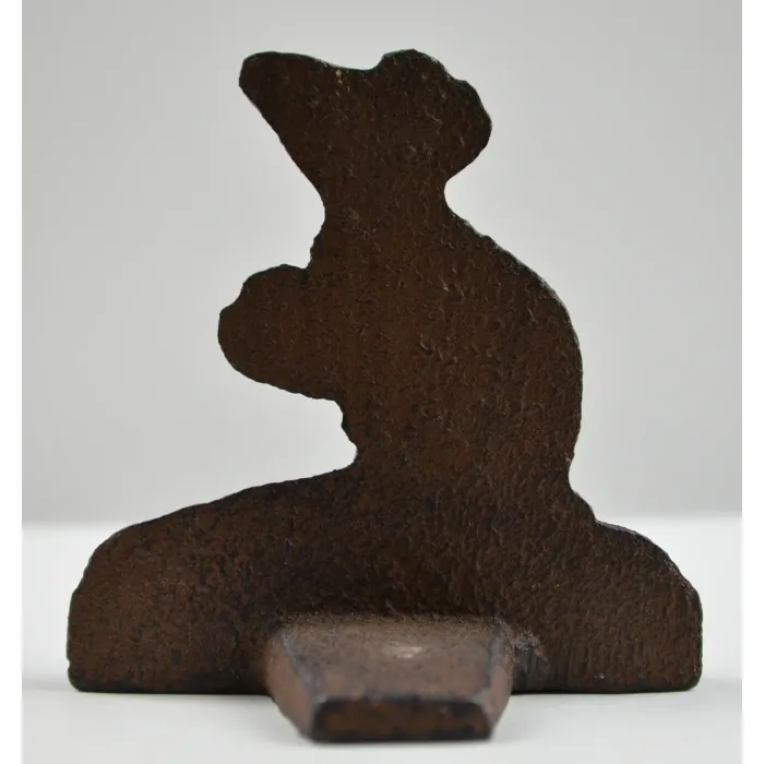 Mouse Design Cast Iron Door Stop Wedge - 3.5" Tall