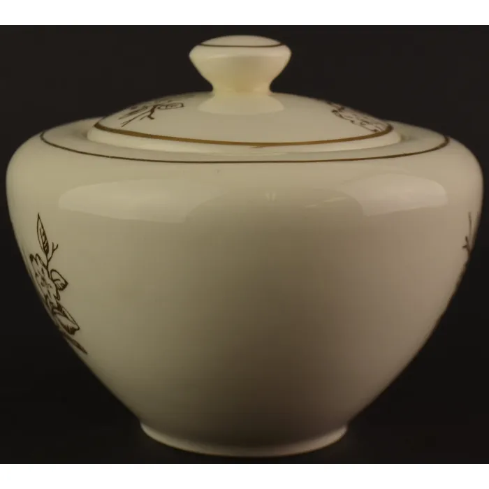 Knowles - Apple Blossom Pattern - Covered Sugar Bowl
