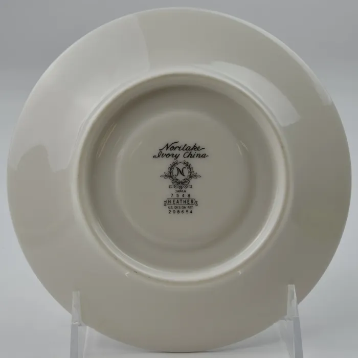 Noritake China - Footed Cup Saucer - Heather Pattern - 7548